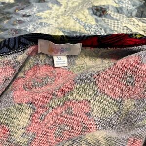 LuLaRoe Multicolor Floral Knit long jacket